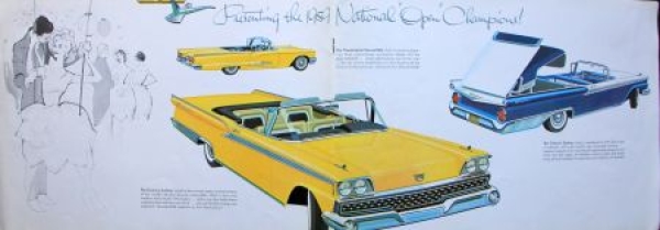 Ford Galaxie Modelprogram 1959 Carbrochure (8605)